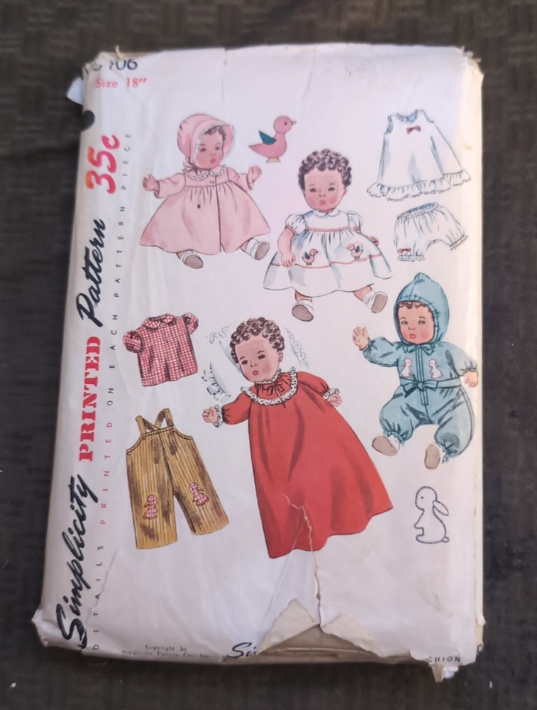 Vintage 50s Simplicity 706 18
