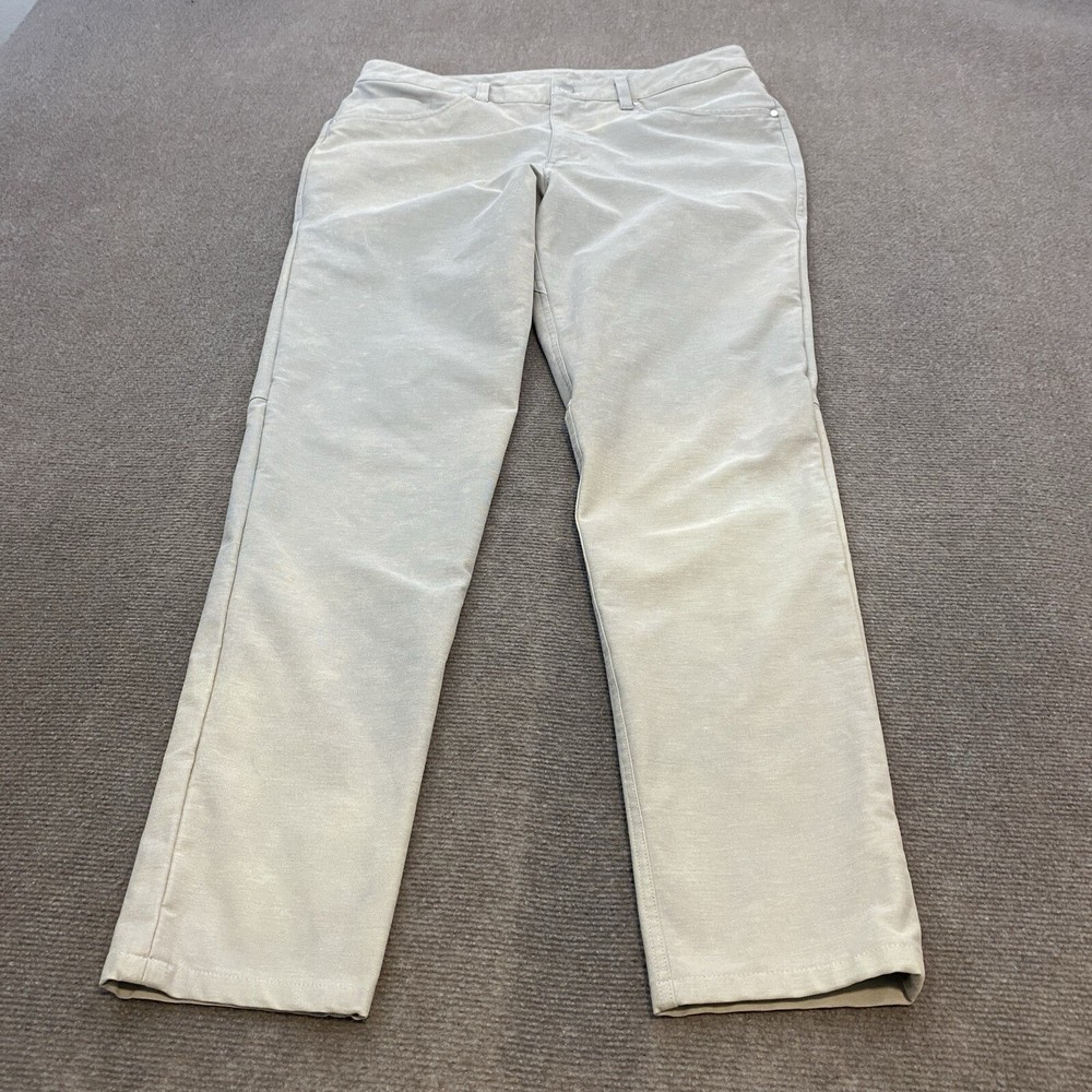 Lululemon ABC Pants Mens 34x32 5-Pocket Stretch Slim Utilitech LM5ABOS Bleached