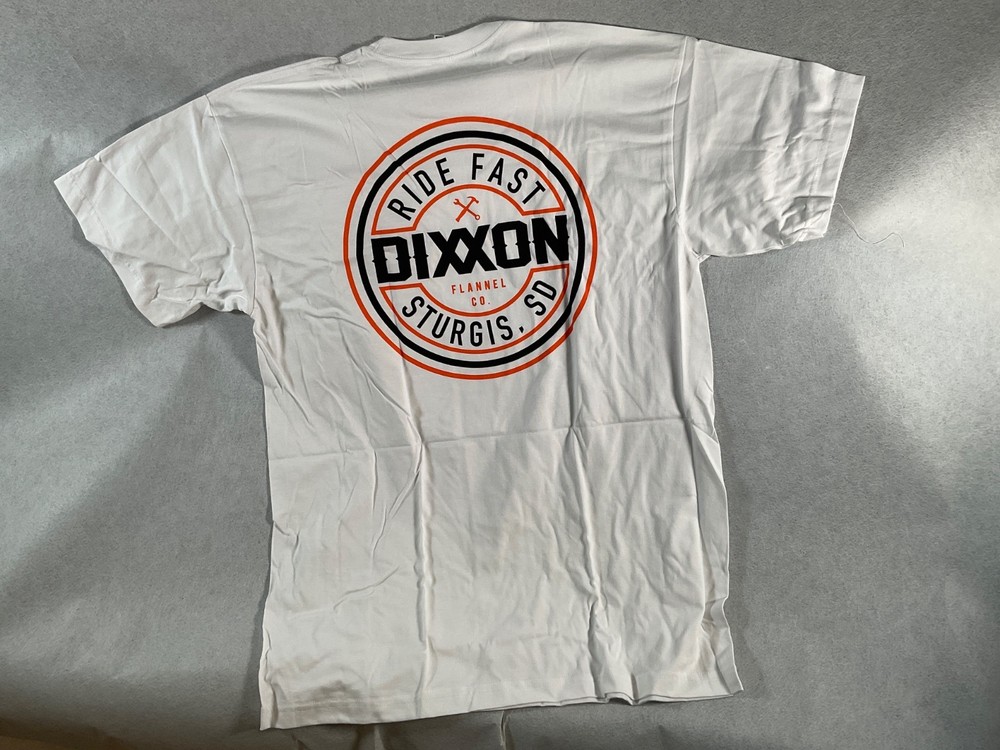 Dixxon Flannel Company Sturgis Ride Fast Corpo White T-Shirt s/s XL  16-E