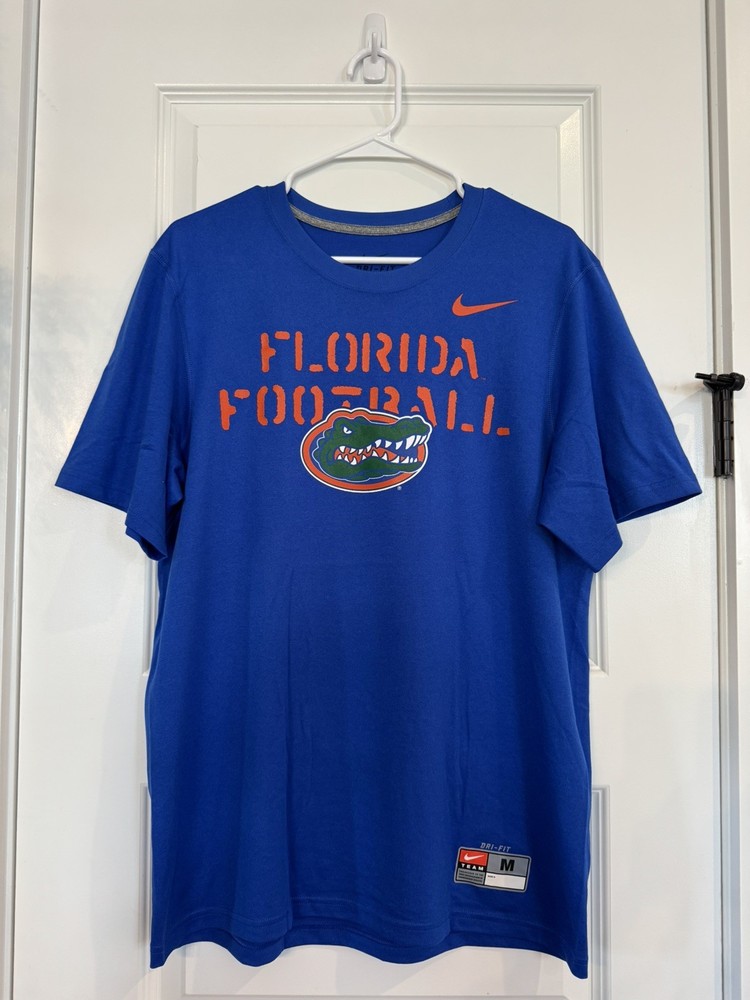Men's Nike Florida Gators Dri-FIT Tee, Short Sleeve Crew Neck Shirt, Size M