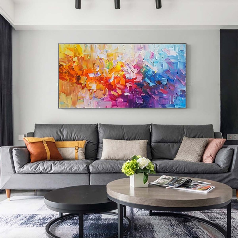 Original Handpainted Texture Abstract Oil Paintings On Canvas Home Decor #047