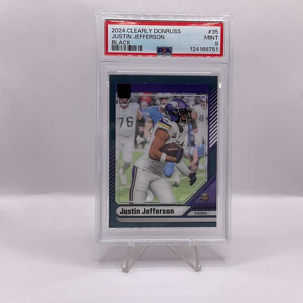 2024 Panini Clearly Donruss Justin Jefferson #35 Black /5