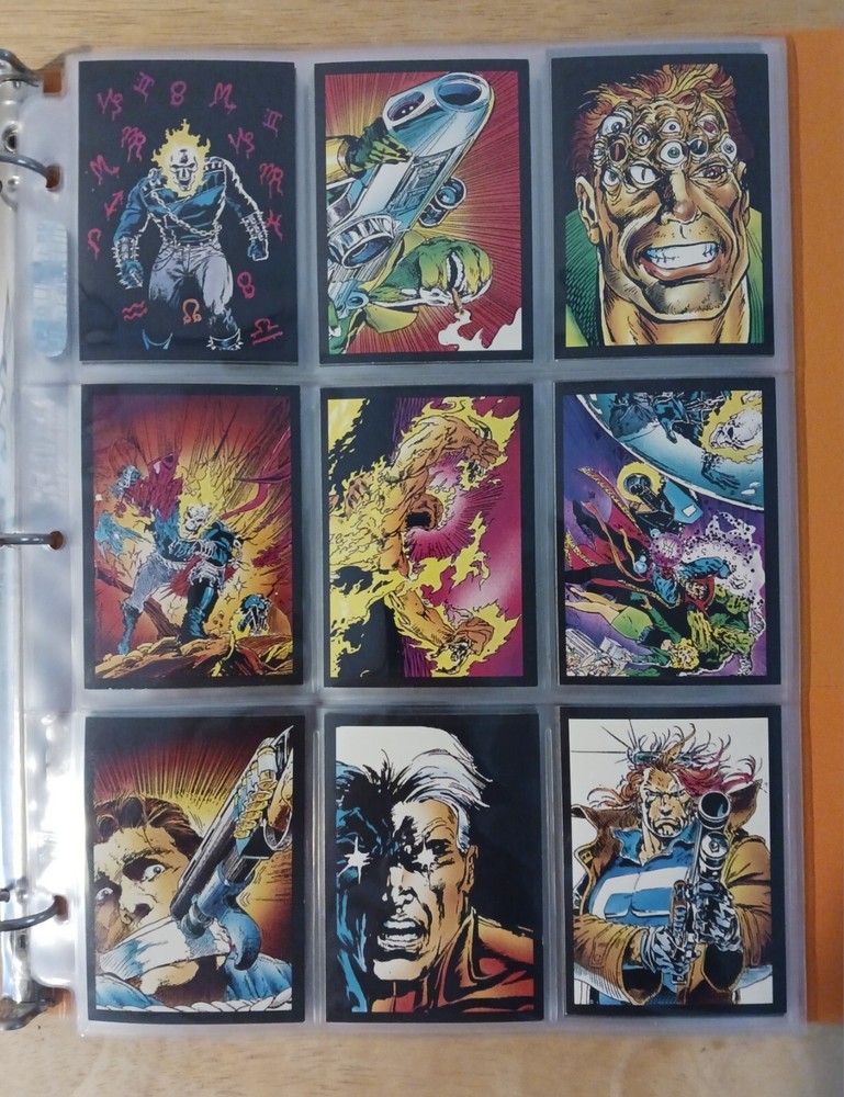 1992 Ghost Rider 2 Trading Cards Complete Set 1-80 + 10 Glow in the Dark Cards