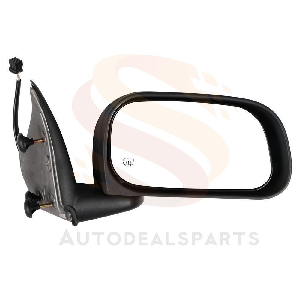 View Mirror Fits 2004-09 Dodge Durango RH Side Power Heated Manual Fold Black