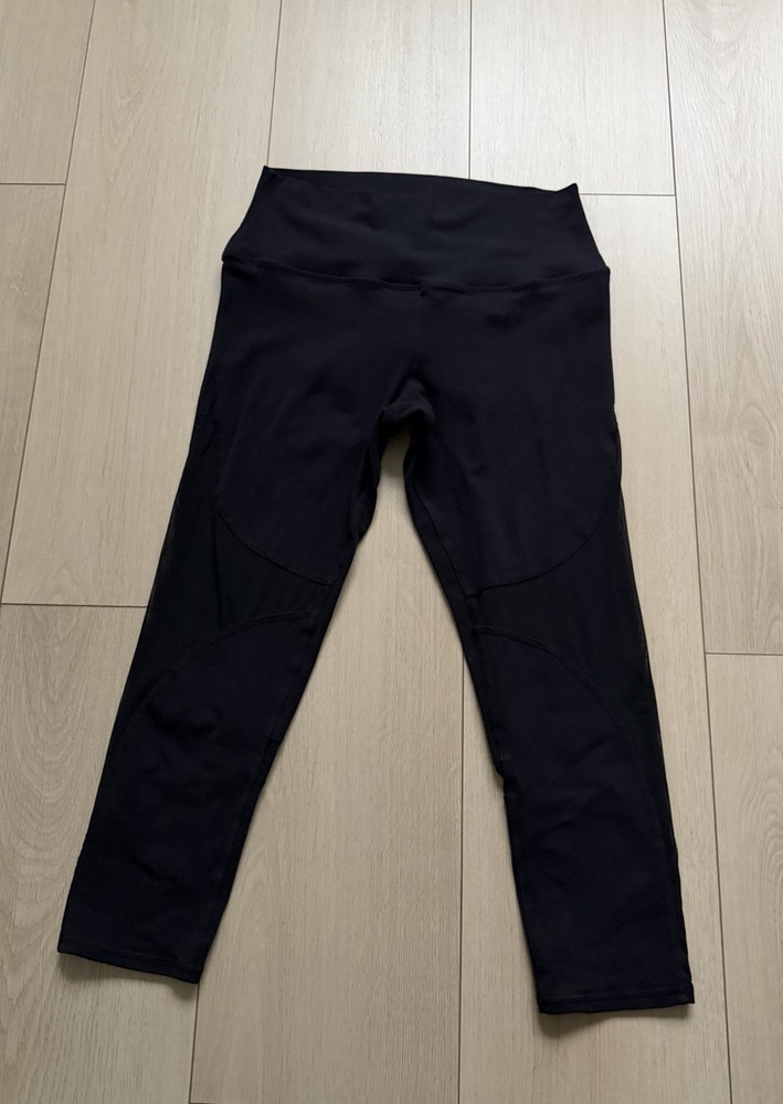 Alo Women's Black Ankle Leggings High Rise Size M Regular