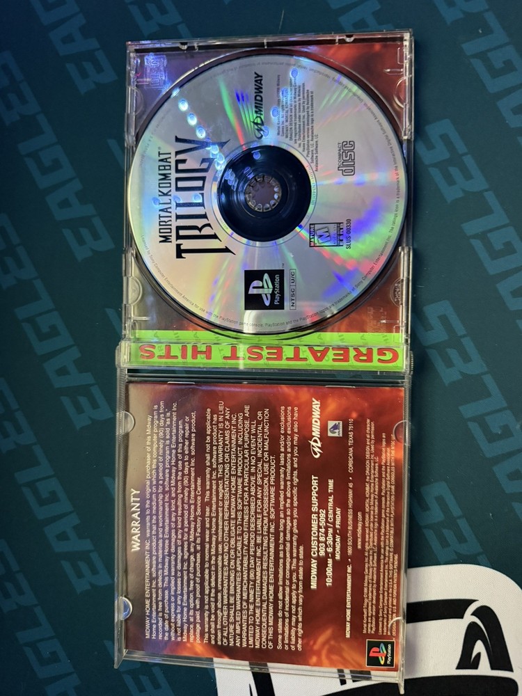 MORTAL KOMBAT TRILOGY (Sony PlayStation, PS1 / P1 ) Complete Greatest Hits Ed.