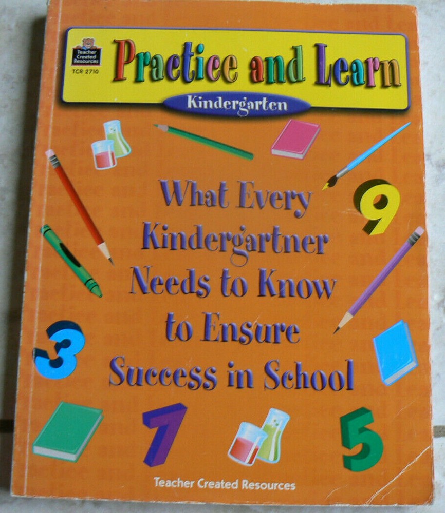 Practice & Learn,Kindergarten,Ensure Sucess in School, TCR 2710, ALL CLEAN PB!