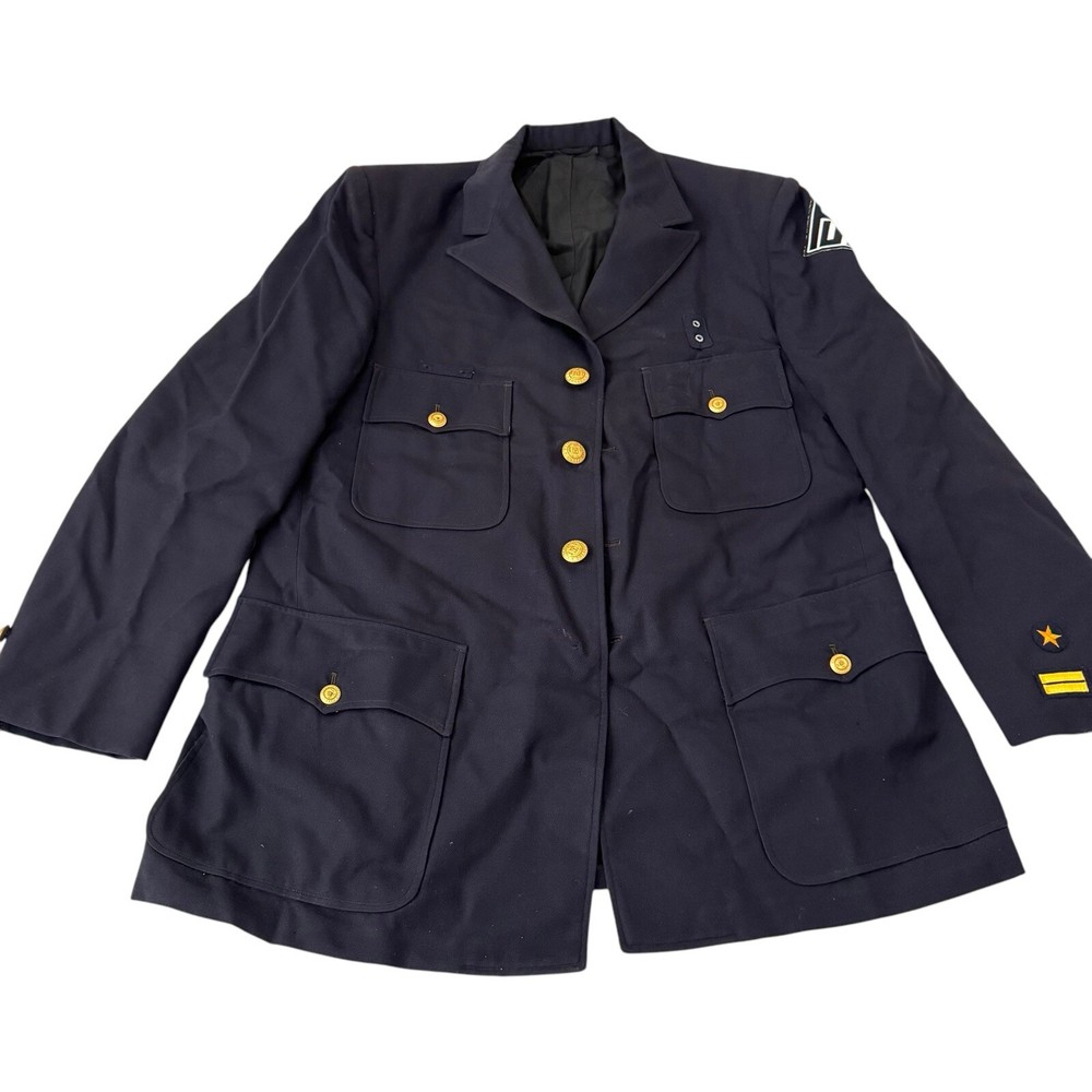 VTG Chicago Police Jacket Regular Blue Vintage 60s Medium/Large?