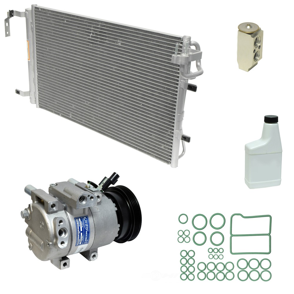 A/C Compressor Kit with Condenser UAC KT 4990A Replacement Kit