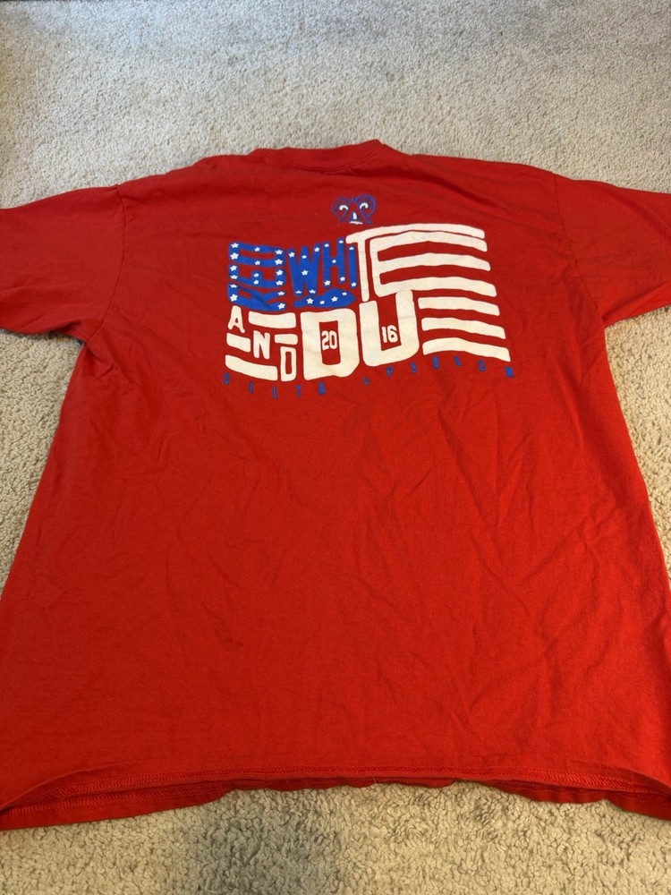 Delta Upsilon Gildan Ultra Cotton Men's USA Flag Graphic T-Shirt Red