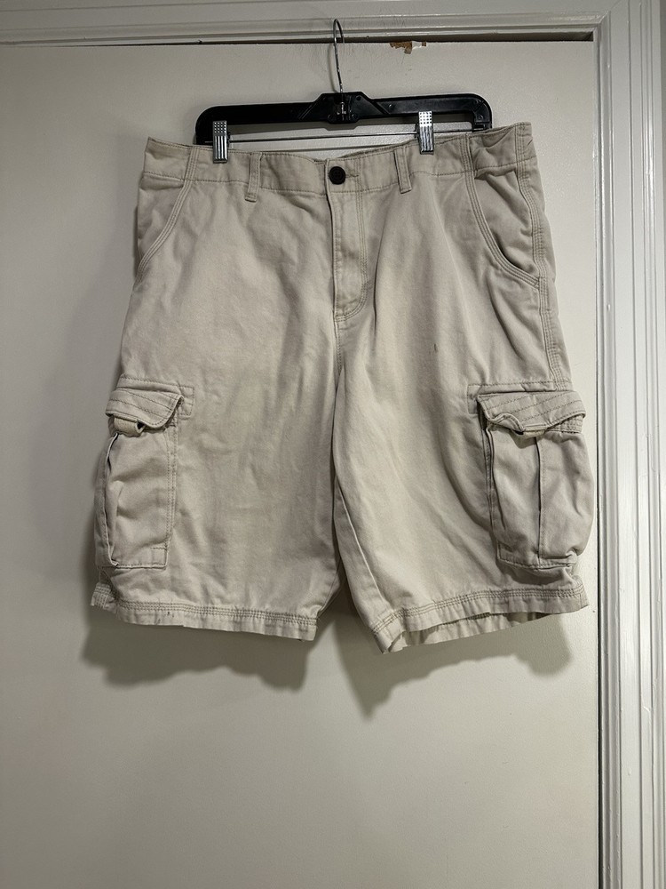 Urban Pipeline Shorts men's 36 Cream Beige Heavyweight Baggy Skater Y2K Surfer.