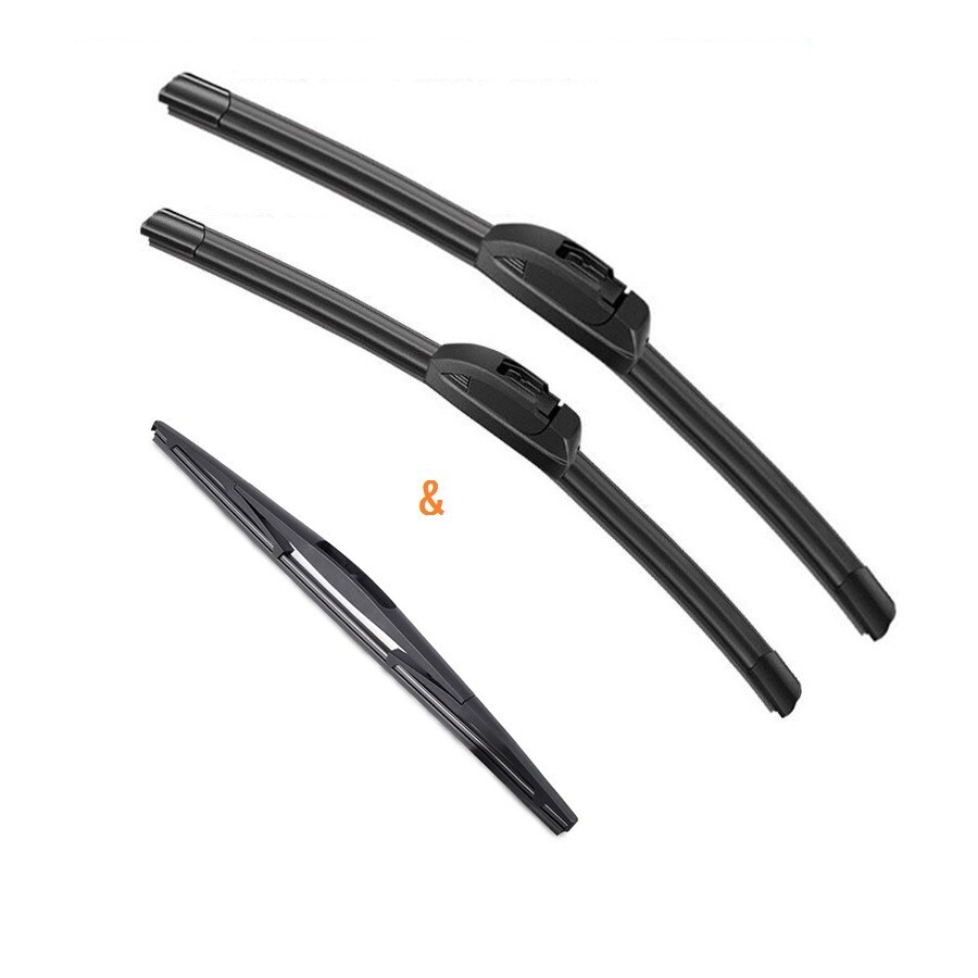 Nissan Cube MK3 2009-2014 Front & Rear Wiper Blades Set OEM Quality 20+20+12 Inch
