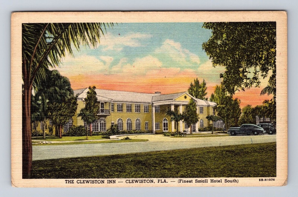Clewiston FL-Florida, The Clewiston Inn Advertising, Antique, Vintage Postcard
