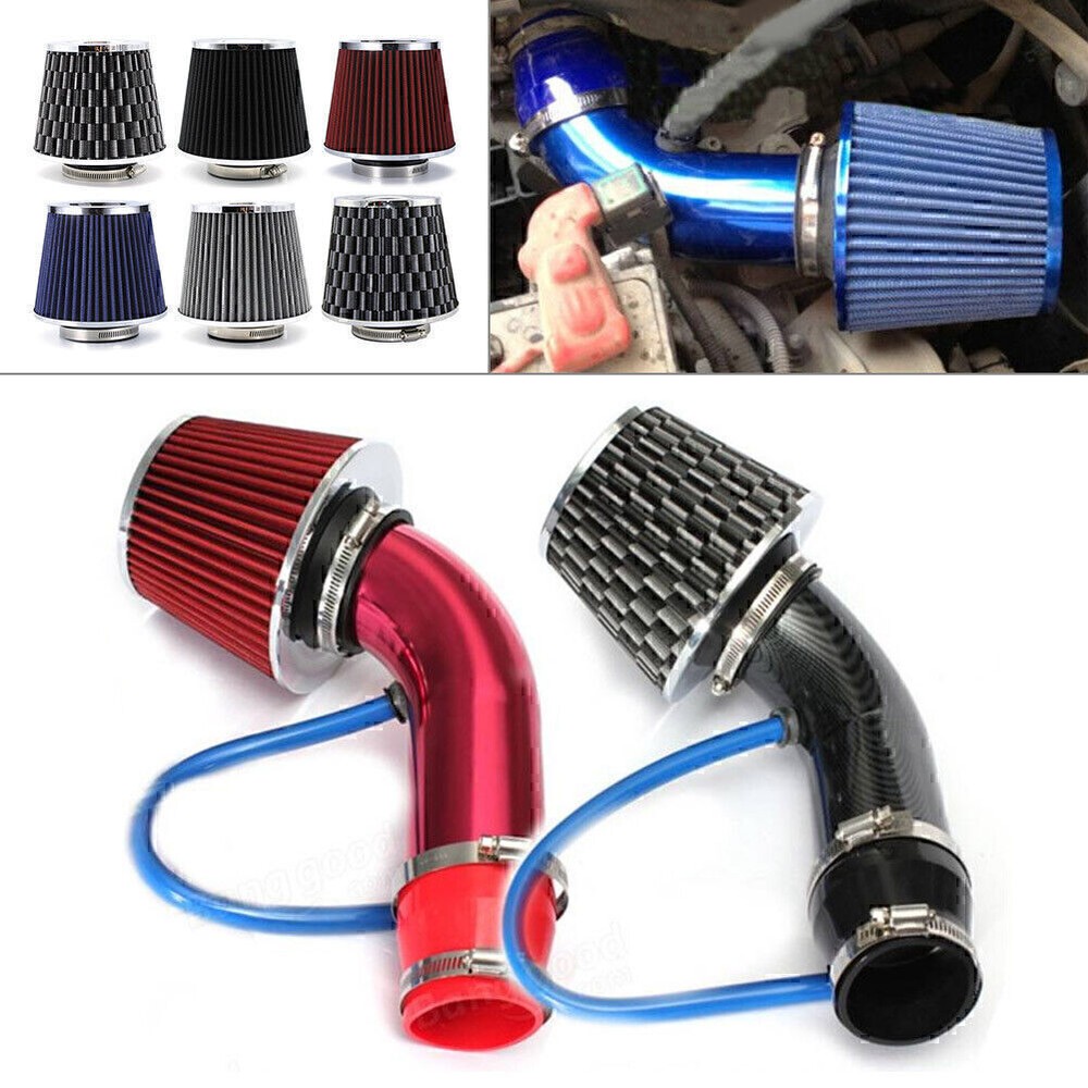 Cold Air Intake Filter Induction Kit Pipe Power Flow Hose System Car Accessories