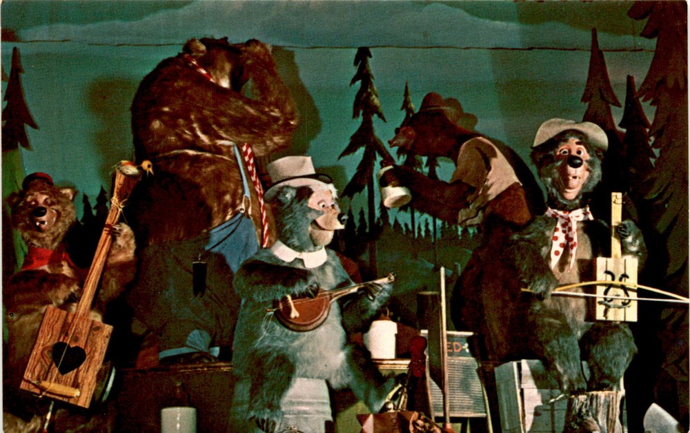 Vintage Walt Disney World Country Bear Jamboree Vacation Postcard