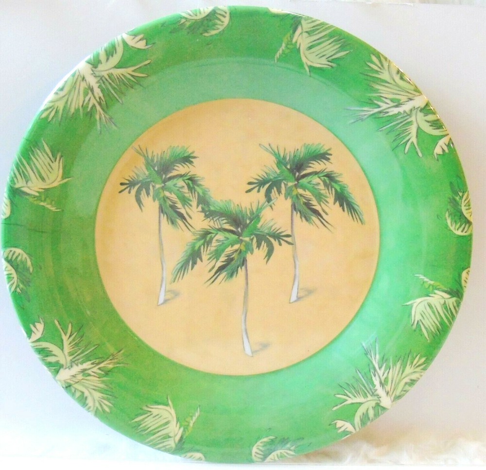 NEW Sakura Evolution PALM TREE DINNER PLATE 11.8