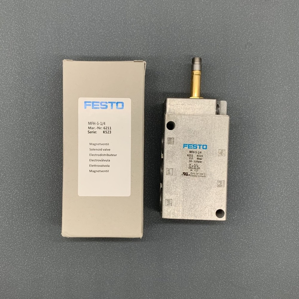 1pcs New Festo Solenoid Valve MFH-5-1/4 MFH51/4 6211 Free delivery Free delivery