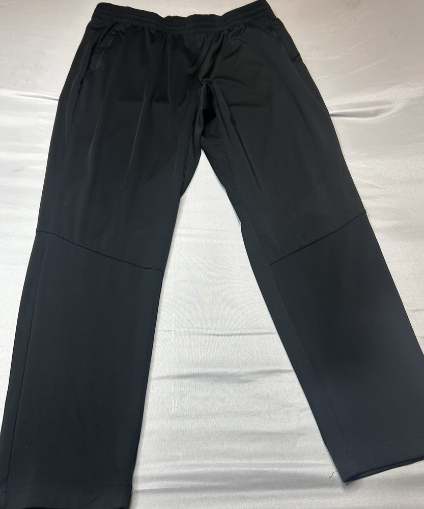 DSG Mens Athletic Pants XL Black Zip Pockets Elastic Waist Training Joggers