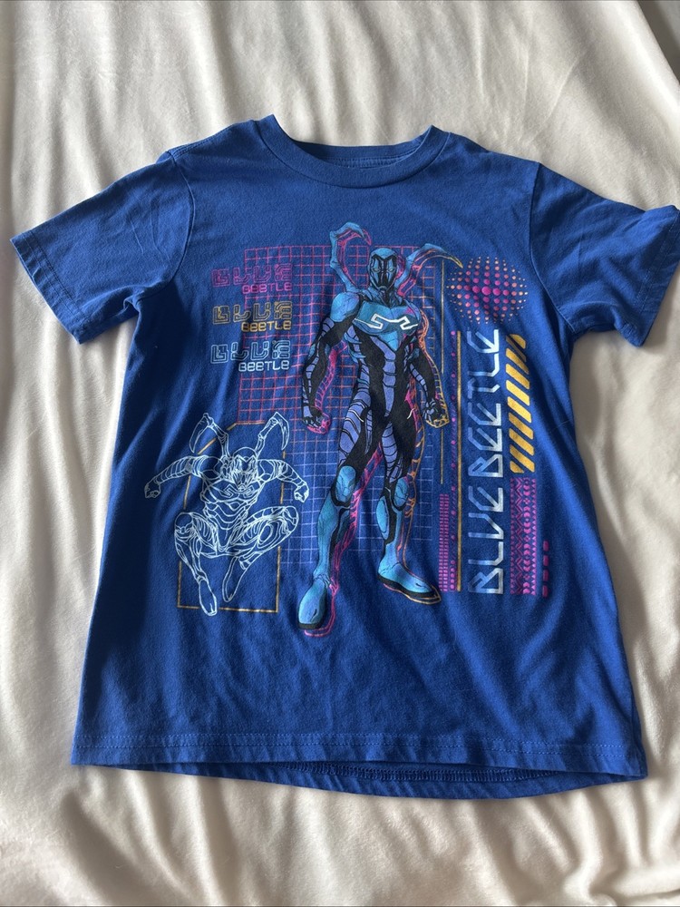 Marvel Spider-Man Blue Beetle Children’s T Shirt Boy’s Kid’s