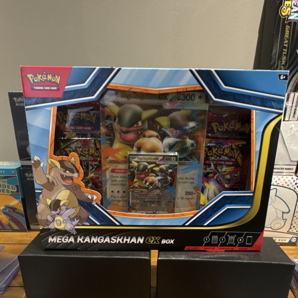 Flash Sale! Pokémon TCG Mega Kangaskhan EX Box 4 packs plus promo
