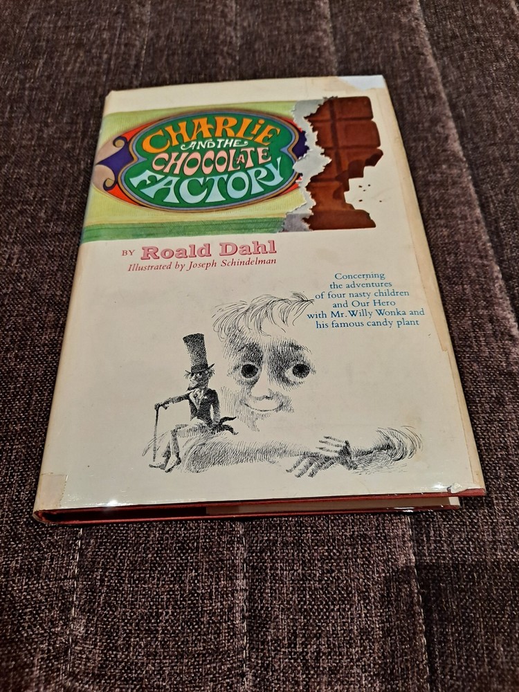 Roald Dahl  Charlie and the Chocolate Factory   HBDJ  1st edition 2nd printing