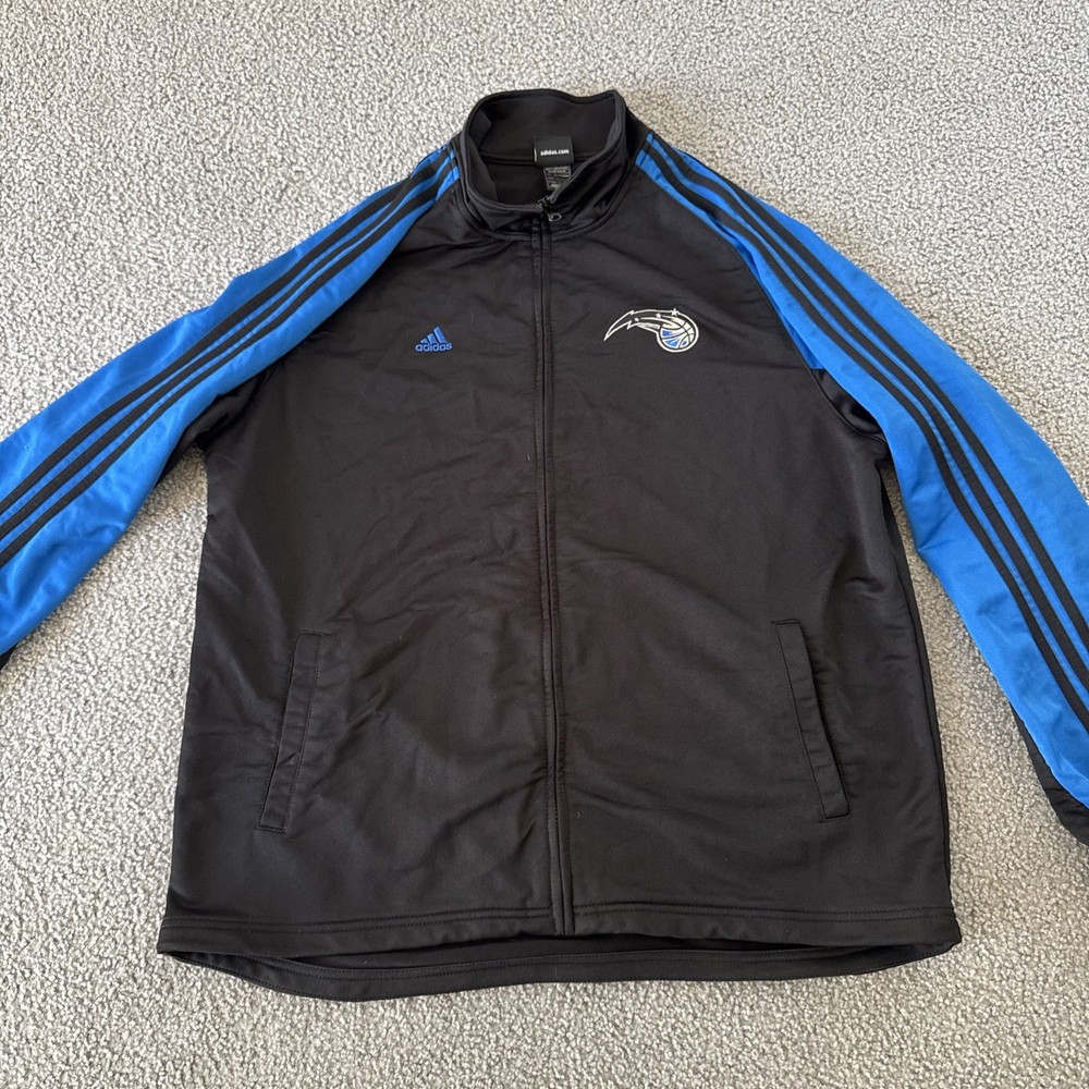 Orlando Magic Adidas NBA Full Zip Track Jacket Men's Black Blue