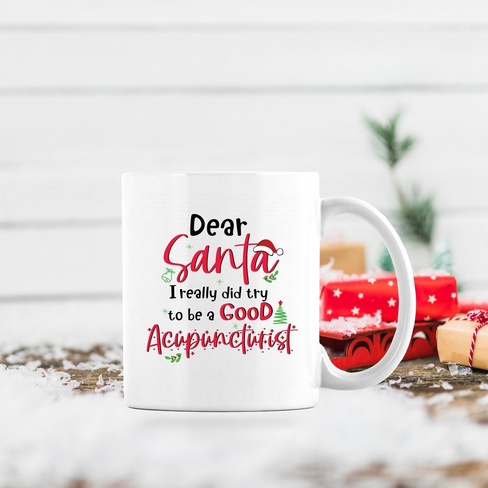 Acupuncturist Santa Mug – Fun Festive Holiday Gift for Needle Pros