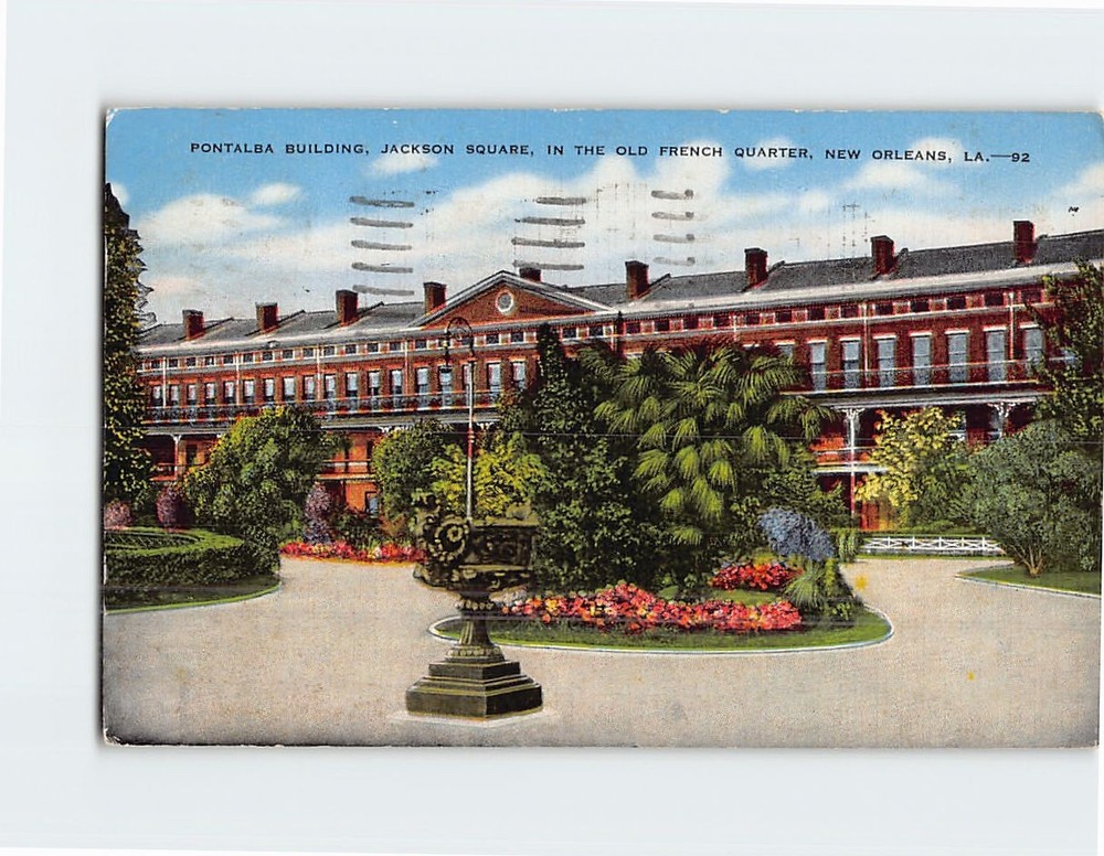 Postcard Pontalba Building Jackson Square New Orleans Louisiana USA
