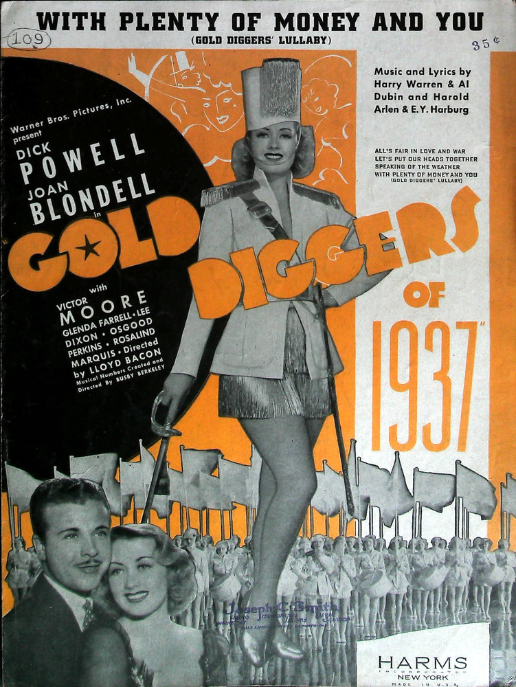 With Plenty of Money and You Vintage Sheet Music from 