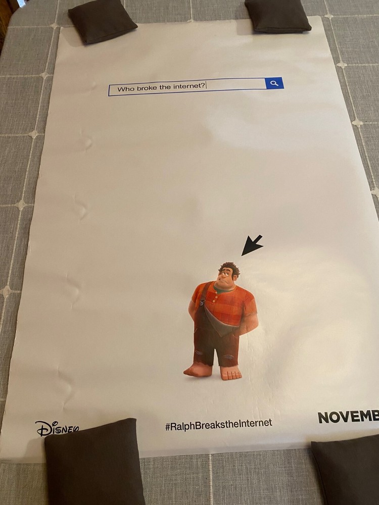 Wreck It Ralph 40” by 27” 2018 Double Sided Movie Poster #94
