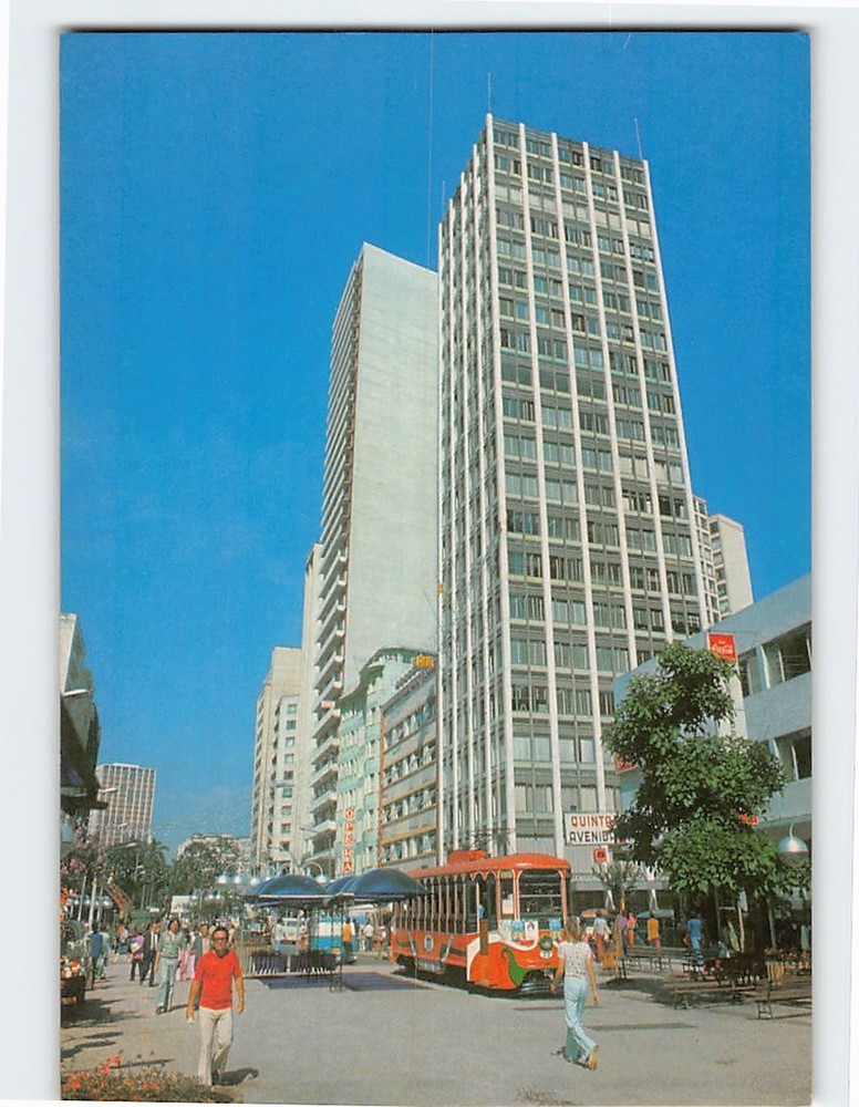 Postcard Flower Street Curitiba Brazil