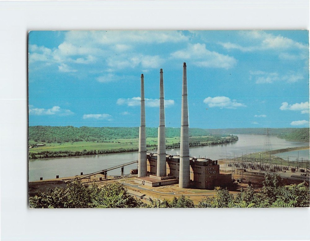 Postcard Clifty Creek Plant Madison Indiana USA