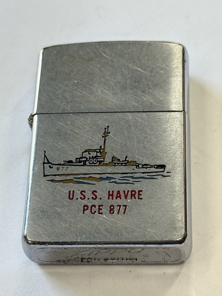 Zippo 1958 Uss Havre Pce 877 Navy Battleship Lighter U146