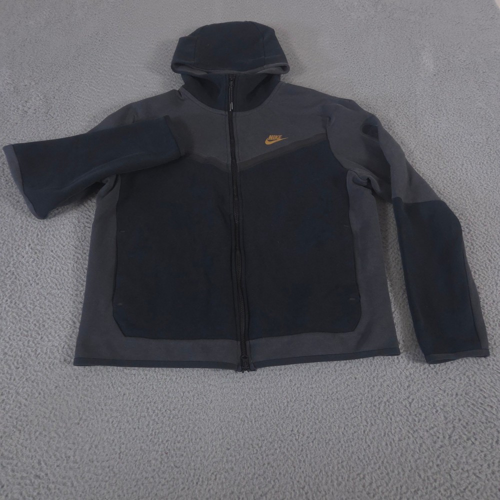 Nike Jacket Mens Large Black Sportswear Tech Fleece Full-Zip Windrunner Hoodie
