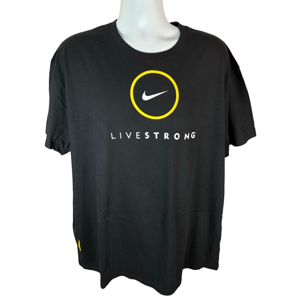 Nike Dri-Fit Livestrong Regular Fit Short Sleeve Top Shirt Size 2xl