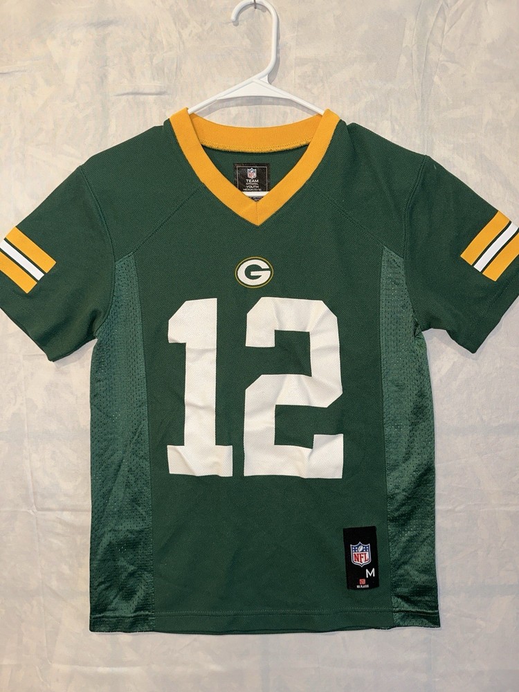 Aaron Rodgers Green Bay Packers Youth NFL Jersey Size M #12