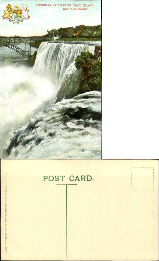 American Falls from goat Island Niagara Falls New York NY c1910
