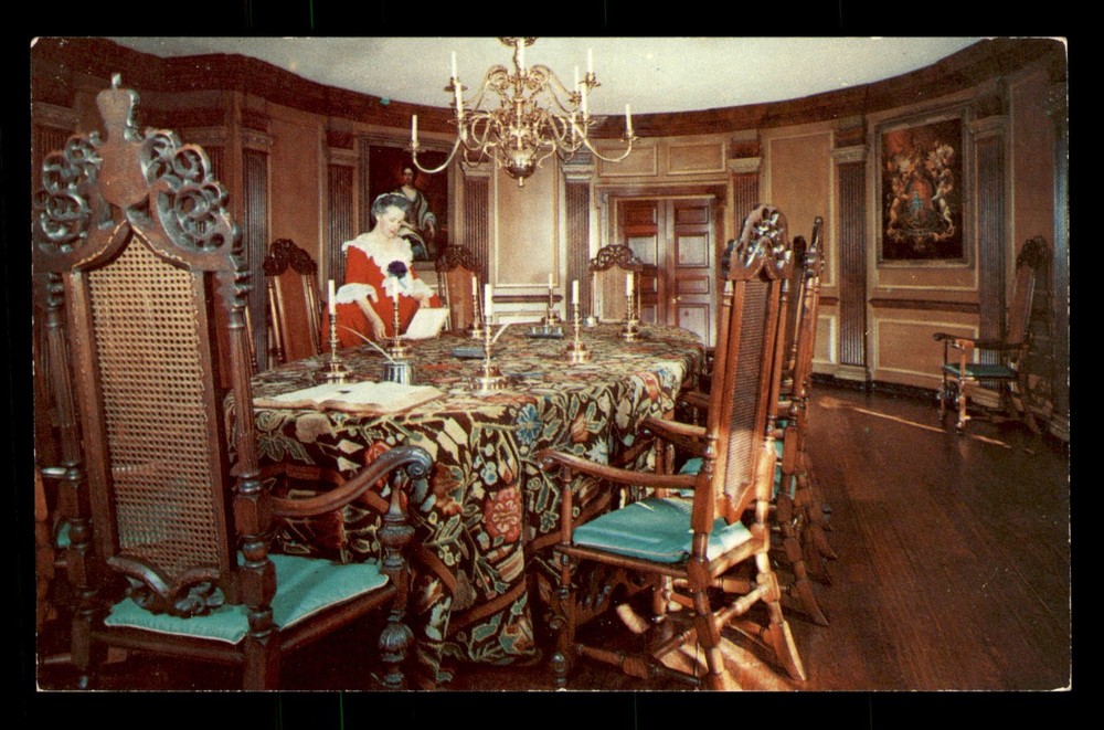 Council Chamber Capitol Williamsburg Virginia VA Unp Postcard