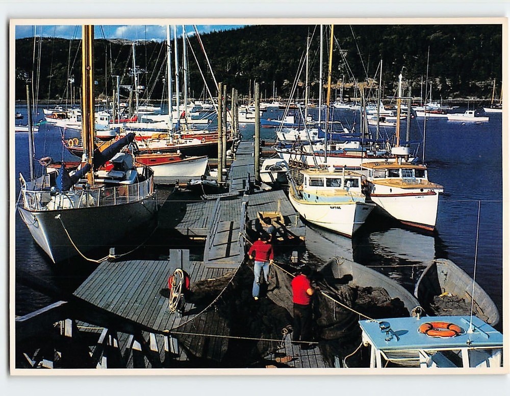 Postcard Northeast Harbor Maine USA