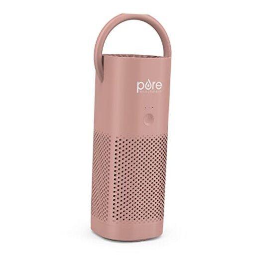 PureZone Mini Portable Air Purifier - Cordless True HEPA Filter Cleans Air &