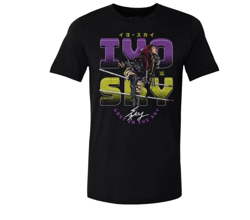 WWE IYO SKY Ropes Black T-Shirt