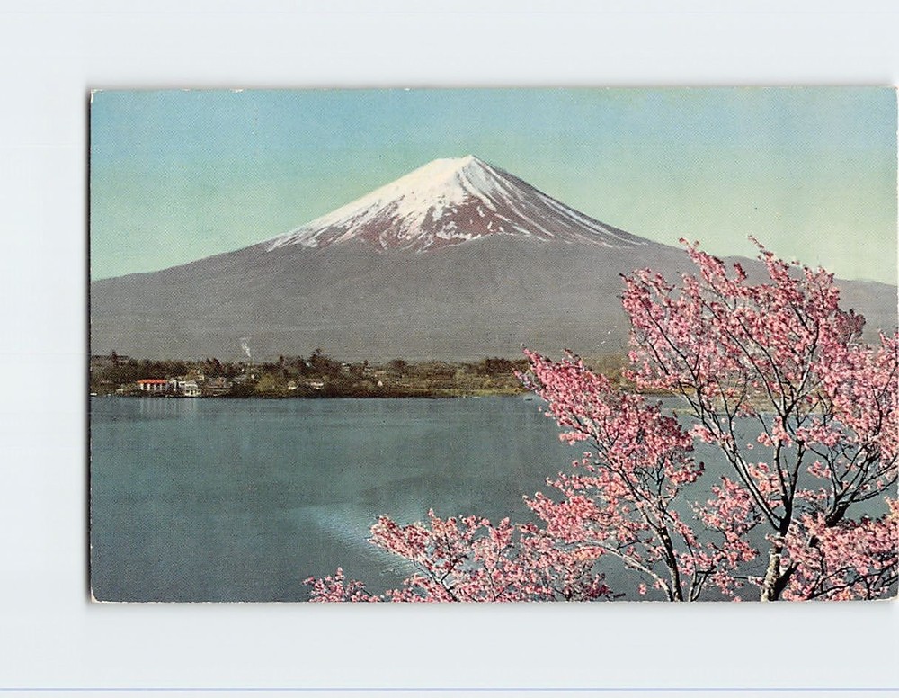 Postcard Mount Fuji from Lake Kawaguchi Japan