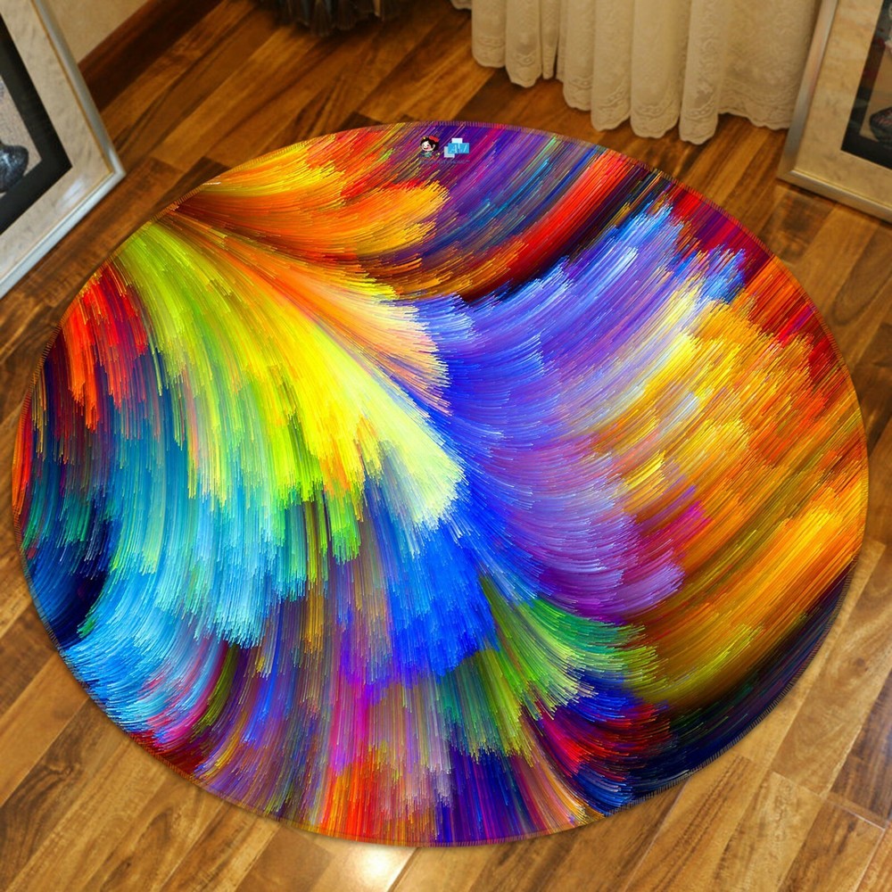 3D Color Texture Lines NAO3868 Game Rug Mat Elegant Photo Carpet Mat Fay