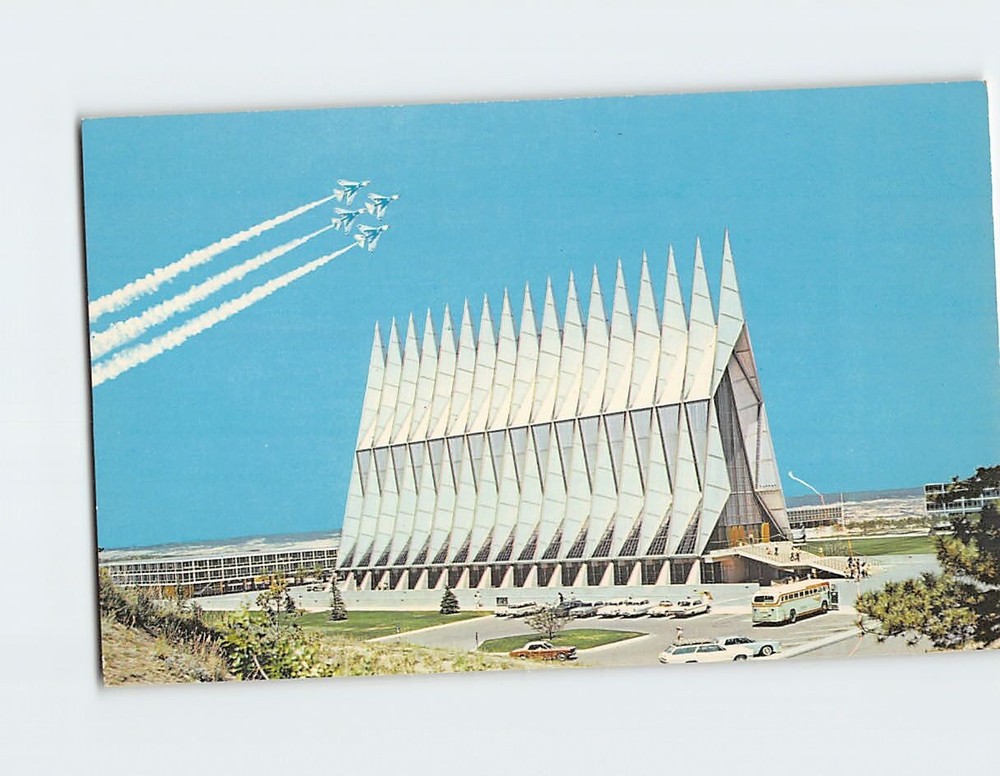 Postcard Cadet Chapel US Air Force Academy Colorado USA
