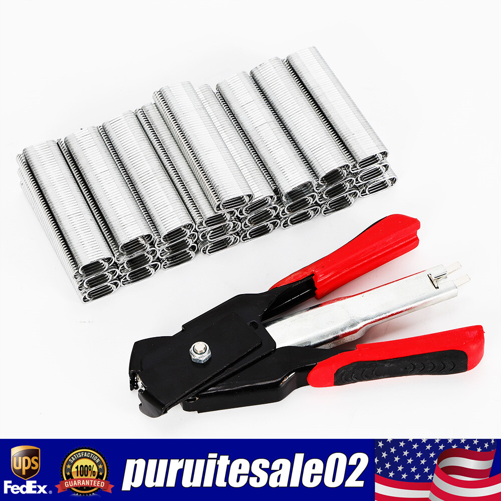 Hog Ring Pliers Kit 2500* C Clips Household Hand Tools For Seat Cover Upholstery