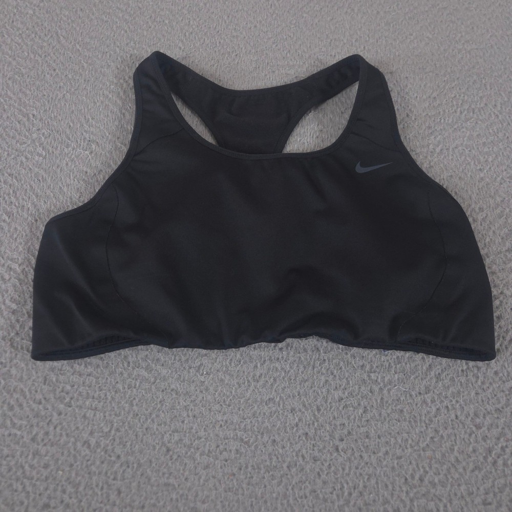 Nike Sports Bra Womens XL Black Victory High Support Dri-Fit Racerback Mesh