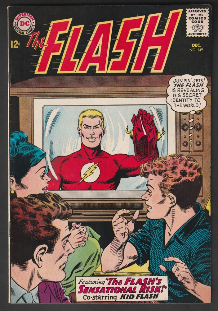 DC THE FLASH No. 149 (1964) Kid Flash & Abra Kadabra Appearance! FN/VF-image