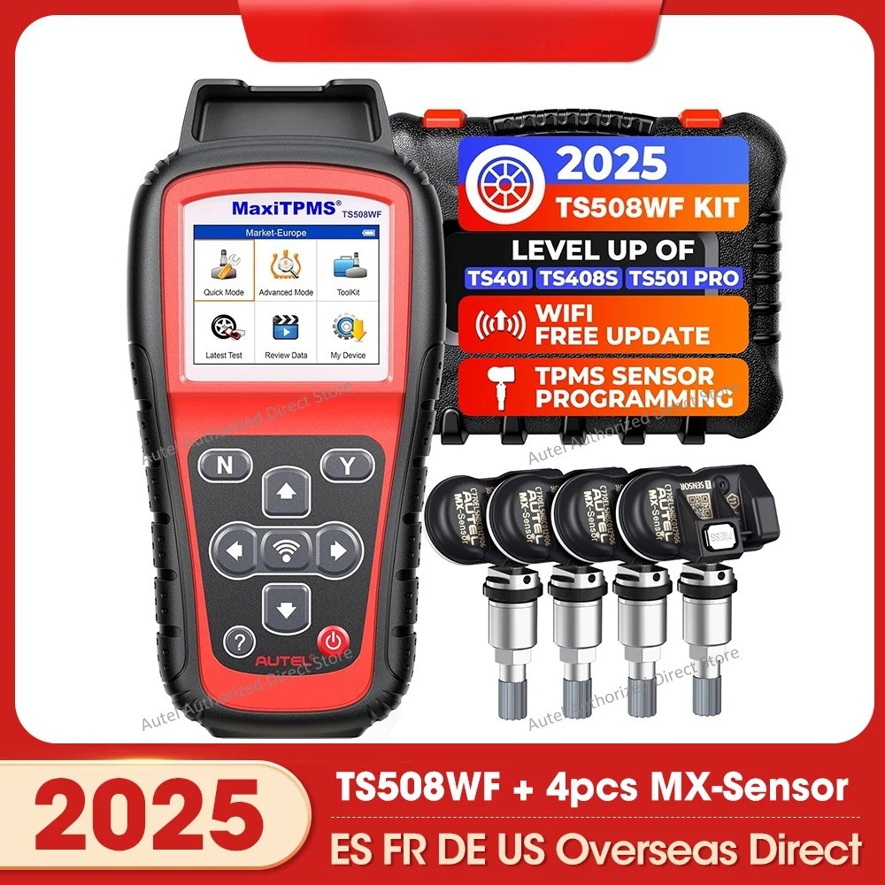 TS508WF KIT TPMS Diagnostic Tool Via 4pcs Autel MX-sensors OBD2TPMS Relearn Tool