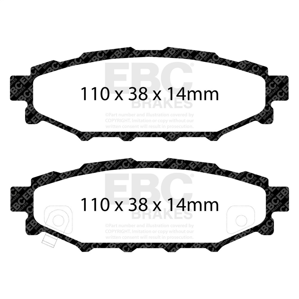 EBC Brakes UD1114 Ultimax  Brake Pads