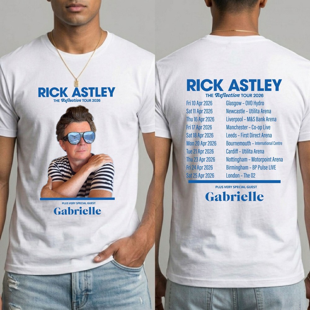 Rick Astley Reflection Tour 2026 T-Shirt Music Lovers Concert UK Gift Tee Top